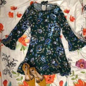 Flowy Subtle Bell Sleeve Dress